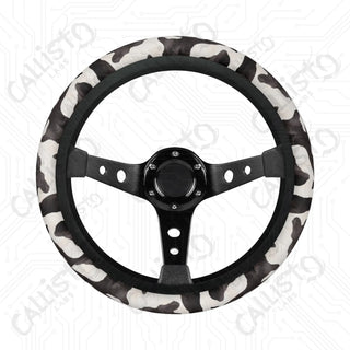 Cow Animal Print Custom Car Steering Wheel Cover - Soft Polyester Design | Perfect Fit & Easy Install