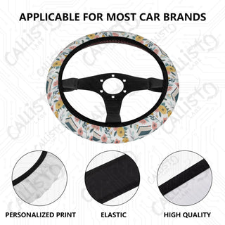 Book Lovers Dream Custom Car Steering Wheel Cover - Soft Polyester Design | Perfect Fit & Easy Install