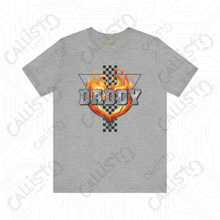 Men’s Flame ’DADDY’ Shirt: Bold and Stylish Tee for Fathers Dads and Cool Dudes - Perfect Gift for Him - Athletic