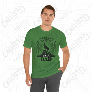 Men’s ’G.O.A.T. DAD’ Graphic Shirt: Celebrate Fatherhood with this Stylish and Funny Goat-Themed Tee - Perfect