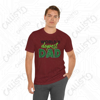 Men’s ’World’s Dopest Dad’ Graphic Shirt: Cool and Stylish Tee for Awesome Fathers - Perfect Father’s Day Gift - T-Shirt