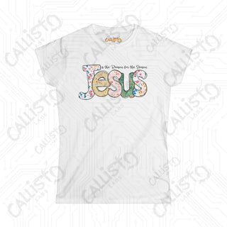 Women’s Softstyle Tee - ’Jesus is the Reason for the Season’ with Floral Design: Inspirational Christian Shirt