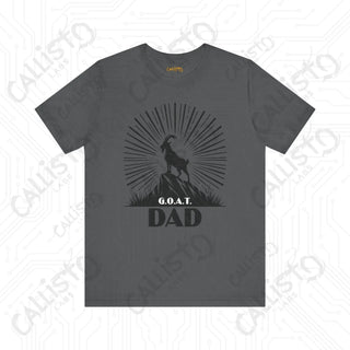 Men’s ’G.O.A.T. DAD’ Graphic Shirt: Celebrate Fatherhood with this Stylish and Funny Goat-Themed Tee - Perfect