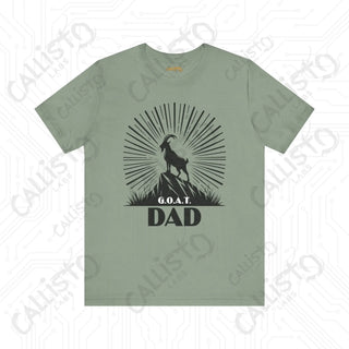 Men’s ’G.O.A.T. DAD’ Graphic Shirt: Celebrate Fatherhood with this Stylish and Funny Goat-Themed Tee - Perfect