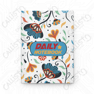 Floral Daily Notebook Hardcover Journal Matte - Journal - Paper products