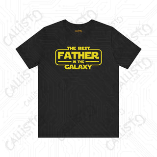 Men’s ’The Best Father in the Galaxy’ Graphic Shirt: Show Dad He’s Out of This World with this Stellar