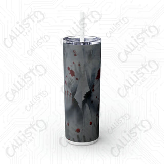 20oz Just a Girl Who Loves Horror Movies Skinny Tumbler with Straw - Stylish and Expressive Drinkware for Movie