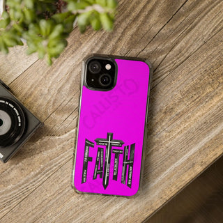 FAITH Bible Scripture Magnetic Clear Impact Case for iPhone 14 & 15 - MagSafe® Compatible - iPhone 14 - Phone Case