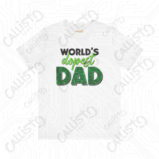 Men’s ’World’s Dopest Dad’ Graphic Shirt: Cool and Stylish Tee for Awesome Fathers - Perfect Father’s Day