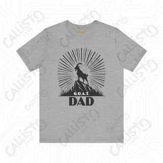 Men’s ’G.O.A.T. DAD’ Graphic Shirt: Celebrate Fatherhood with this Stylish and Funny Goat-Themed Tee - Perfect