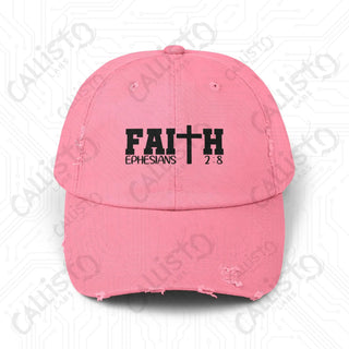 Faith Ephesians 2:8 Black - True Pink / One size - Hats