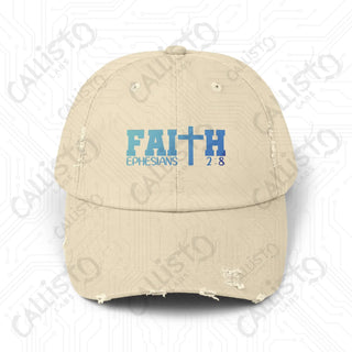 Faith Ephesians 2:8 purple - Stone / One size - Hats