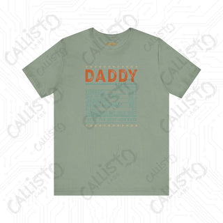 Men’s ’Daddy’ Daily Nutrition Value Dad Graphic Shirt: A Playful and Practical Gift for Father’s Day - Sage