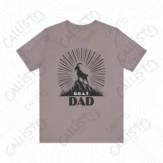 Men’s ’G.O.A.T. DAD’ Graphic Shirt: Celebrate Fatherhood with this Stylish and Funny Goat-Themed Tee - Perfect