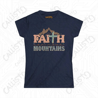 Womens Faith Can Move Mountains Shirt Inspirational Shirt for Hope Comfortable & Stylish Christian Apparel for Her Gift