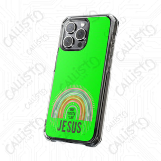 Jesus is the WAY the Truth the Life Magnetic Clear Impact Case for iPhone 14 & 15 - MagSafe® Compatible - Phone Case