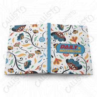 Floral Daily Notebook Hardcover Journal Matte - Journal - Paper products