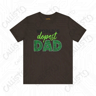 Men’s ’World’s Dopest Dad’ Graphic Shirt: Cool and Stylish Tee for Awesome Fathers - Perfect Father’s Day