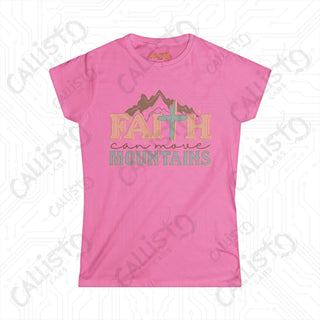 Womens Faith Can Move Mountains Shirt Inspirational Shirt for Hope Comfortable & Stylish Christian Apparel for Her Gift