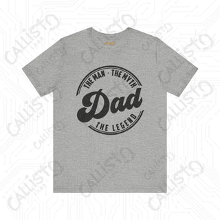 Men’s ’Dad: The Man The Myth The Legend’ Graphic Shirt - Perfect Father’s Day Gift Idea for Dad - Athletic