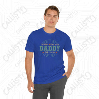 Men’s ’Daddy - The Man The Myth The Legend’ Graphic Shirt Celebrate Fatherhood Stylish Humorous Tee for Dads