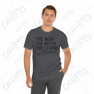 Men’s ’The Man The Myth The Legend’ Stepdad Shirt: Unique Father’s Day Gift for Stepfathers - Funny Dad Tee - T-Shirt