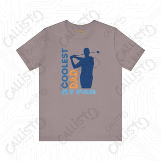 Men’s ’Coolest Dad by Par’ Funny Graphic Shirt: Perfect Gift for Dad Golf Enthusiasts and Humor Lovers - Pebble