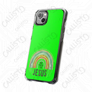 Jesus is the WAY the Truth the Life Magnetic Clear Impact Case for iPhone 14 & 15 - MagSafe® Compatible - Phone Case