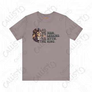 Men’s DAD #Man #Legend #Myth #King Lion Shirt: Unique Father’s Day Gift Idea for Dad - Pebble Brown / XS - T-Shirt