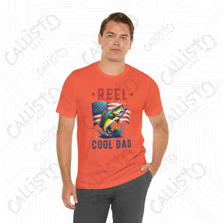 Men’s ’REEL Cool Dad Joke’ Funny Shirt: Hilarious Fishing-Inspired Tee for Dads - Perfect Father’s Day Gift