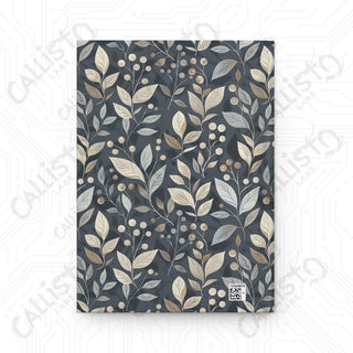 Navy Floral Daily Notebook Hardcover Journal Matte - Journal - Paper products