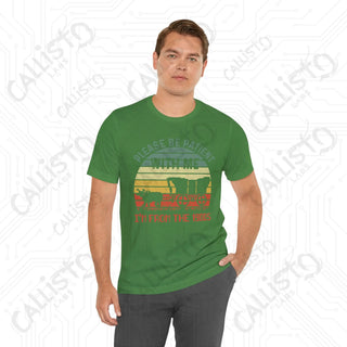 Vintage-Inspired ’Please Be Patient With Me I’m From the 1900s’ Funny Men’s Shirt: Retro Humor Tee for Him - T-Shirt