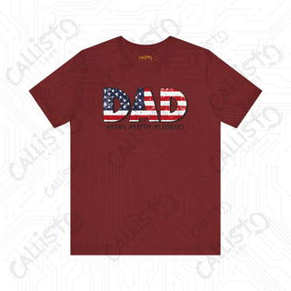 Men’s Patriotic ’DAD #Man #Myth #Legend’ Shirt: Celebrate Dad with Patriotic Pride - Perfect Father’s Day Gift