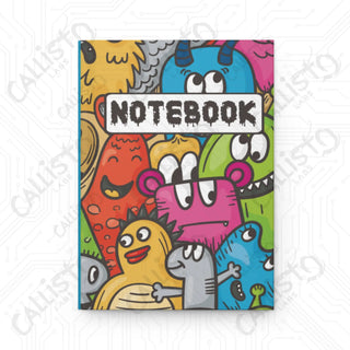 Animated Monster Daily Notebook Hardcover Journal Matte - Journal - Paper products