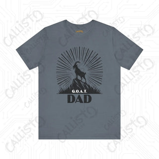 Men’s ’G.O.A.T. DAD’ Graphic Shirt: Celebrate Fatherhood with this Stylish and Funny Goat-Themed Tee - Perfect