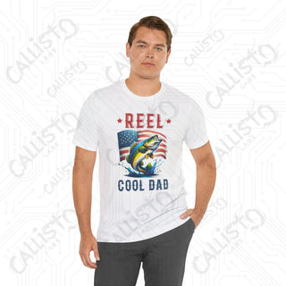 Men’s ’REEL Cool Dad Joke’ Funny Shirt: Hilarious Fishing-Inspired Tee for Dads - Perfect Father’s Day Gift