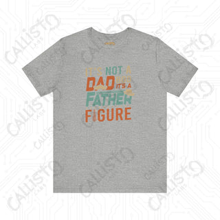 Men’s ’It’s Not a Dad Bod It’s a Father Figure’ Graphic Shirt with Mustache and Hat: Fun and Stylish Tee for