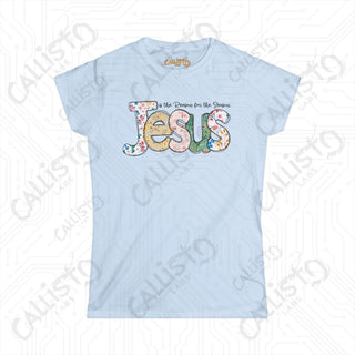 Women’s Softstyle Tee - ’Jesus is the Reason for the Season’ with Floral Design: Inspirational Christian Shirt