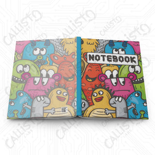 Animated Monster Daily Notebook Hardcover Journal Matte - Journal - Paper products