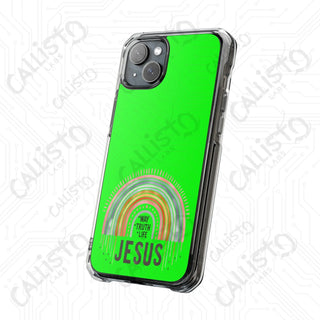 Jesus is the WAY the Truth the Life Magnetic Clear Impact Case for iPhone 14 & 15 - MagSafe® Compatible - Phone Case