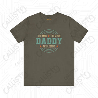 Men’s ’Daddy - The Man The Myth The Legend’ Graphic Shirt Celebrate Fatherhood Stylish Humorous Tee for Dads