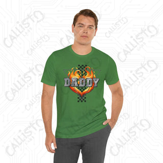 Men’s Flame ’DADDY’ Shirt: Bold and Stylish Tee for Fathers Dads and Cool Dudes - Perfect Gift for Him - T-Shirt