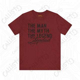 Men’s ’The Man The Myth The Legend’ Stepdad Shirt: Unique Father’s Day Gift for Stepfathers - Funny Dad Tee