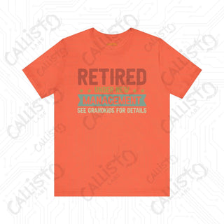 Men’s Funny ’Retired Under New Management’ Shirt: Humorous Gift for Grandpas Perfect for Family Time with