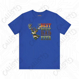 Men’s Funny ’Best Buckin’ Dad Ever’ Shirt: Hilarious Father’s Day Gift Idea for Deer Hunting Dads - True