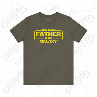 Men’s ’The Best Father in the Galaxy’ Graphic Shirt: Show Dad He’s Out of This World with this Stellar