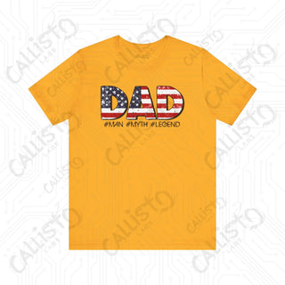 Men’s Patriotic ’DAD #Man #Myth #Legend’ Shirt: Celebrate Dad with Patriotic Pride - Perfect Father’s Day Gift