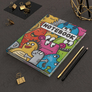 Animated Monster Daily Notebook Hardcover Journal Matte - Journal - Paper products