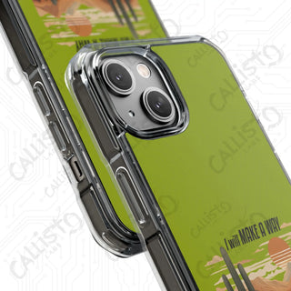 I Will Make a Way in the Wilderness Magnetic Clear Impact Case for iPhone 14 & 15 - MagSafe® Compatible - Phone Case