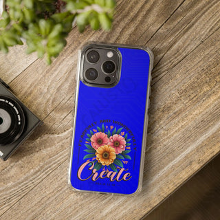 Create Fearfully and Wonderfully Psalm 13:14 Floral Magnetic Clear Impact Case for iPhone 14 & 15 - MagSafe®